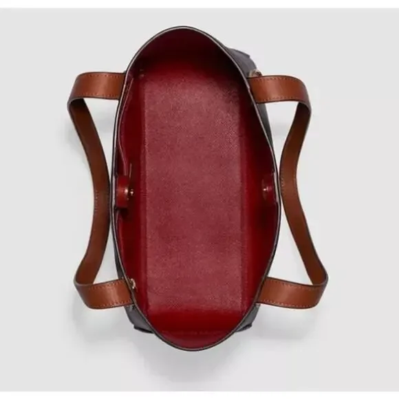 Coach Diagonal Print Horse and Carriage Tote 27 - Picture 2 of 9